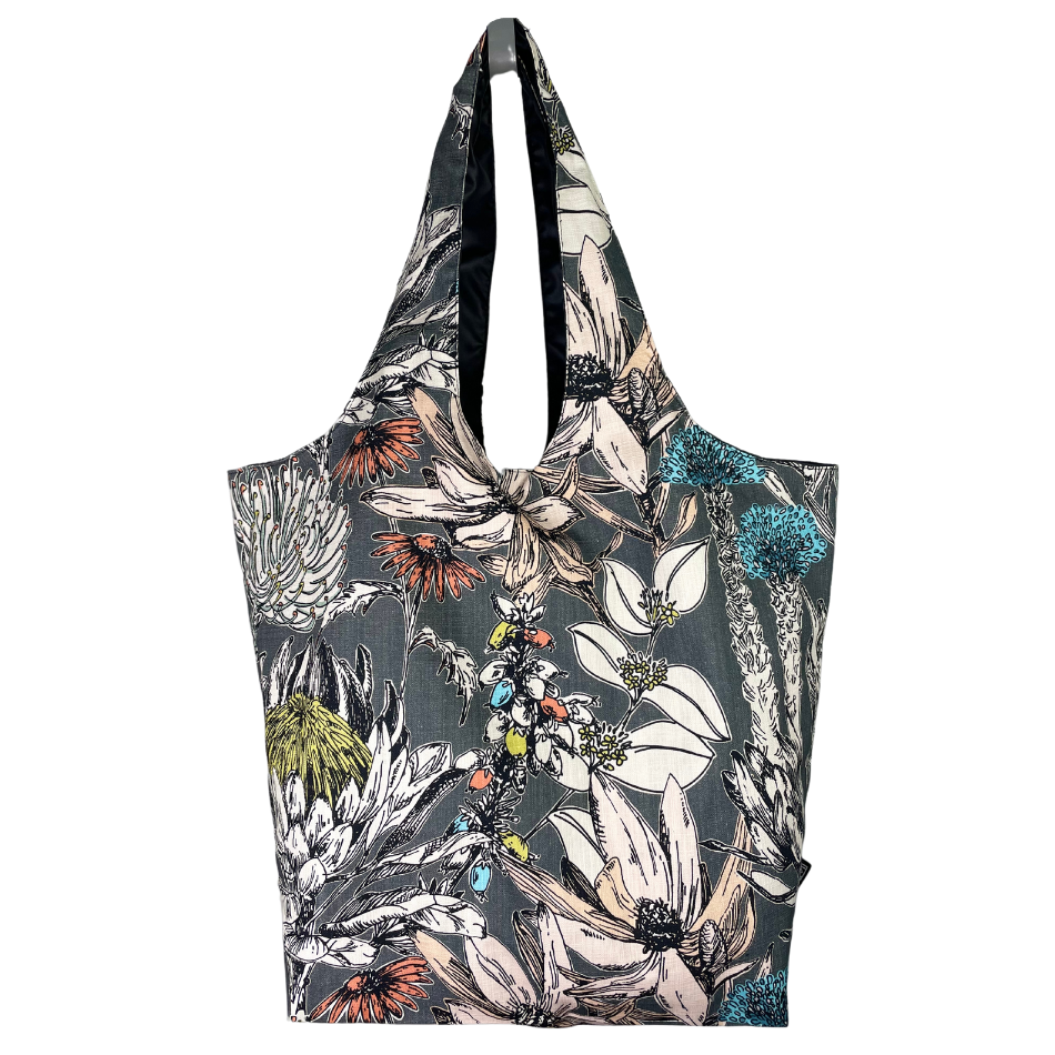 Kirstenbosch Charcoal Bright Utility Bag