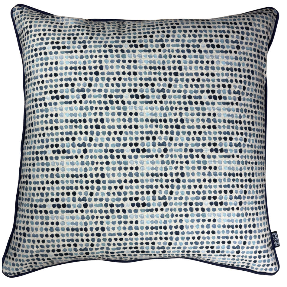 Droplet Indigo with Navy Piping