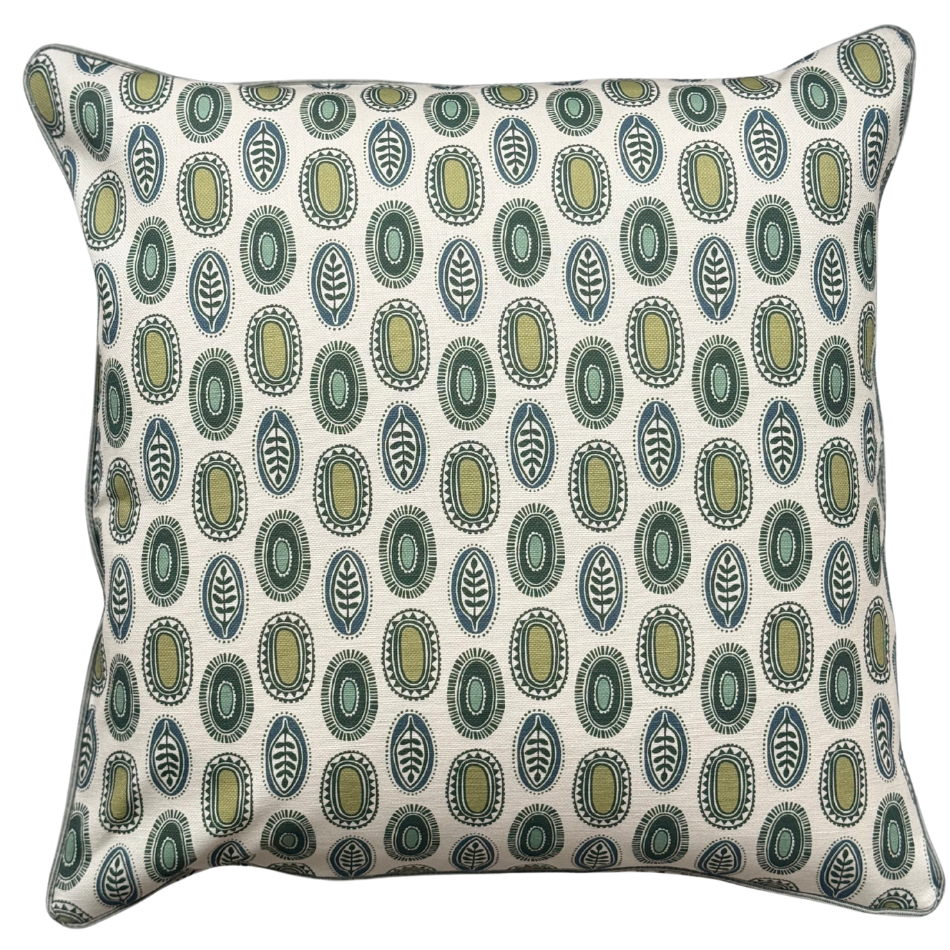 Foliage Green with Green Piping