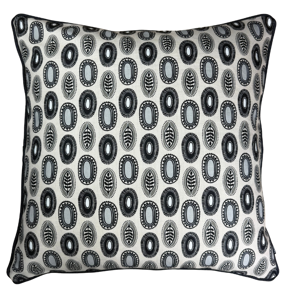 Foliage Neutral with Black Piping