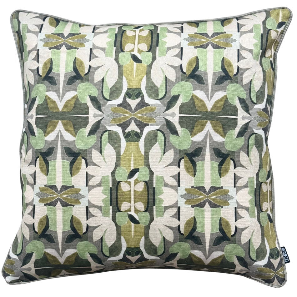 Makalani Palm Lime with Green Piping