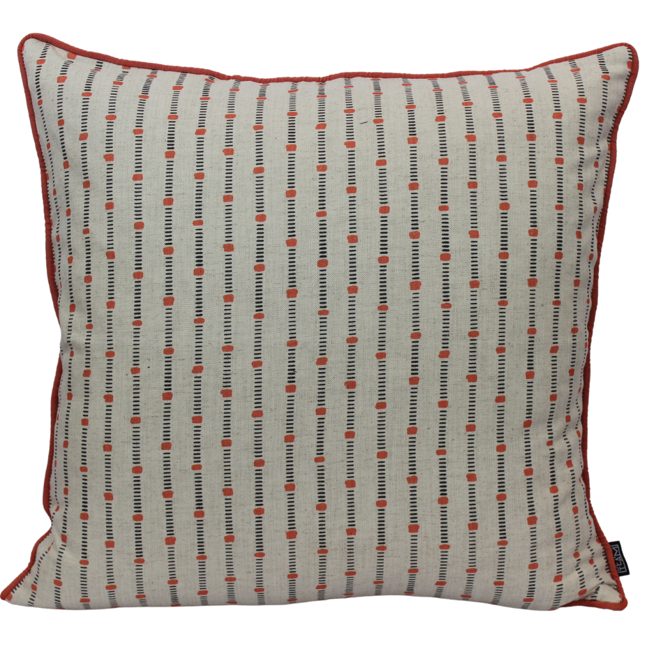Stitch Masala Cotton Linen with Red Piping