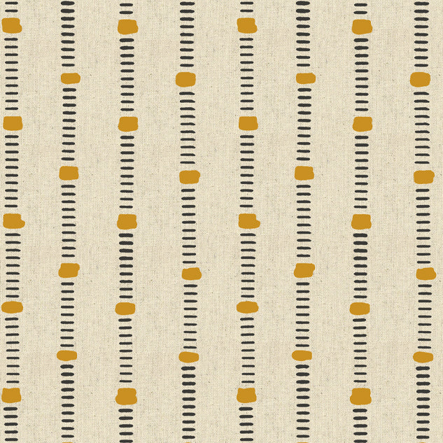 Stitch Mustard Cotton Linen