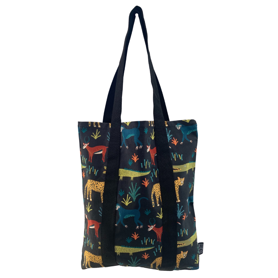 Safari Charcoal Tote Bag