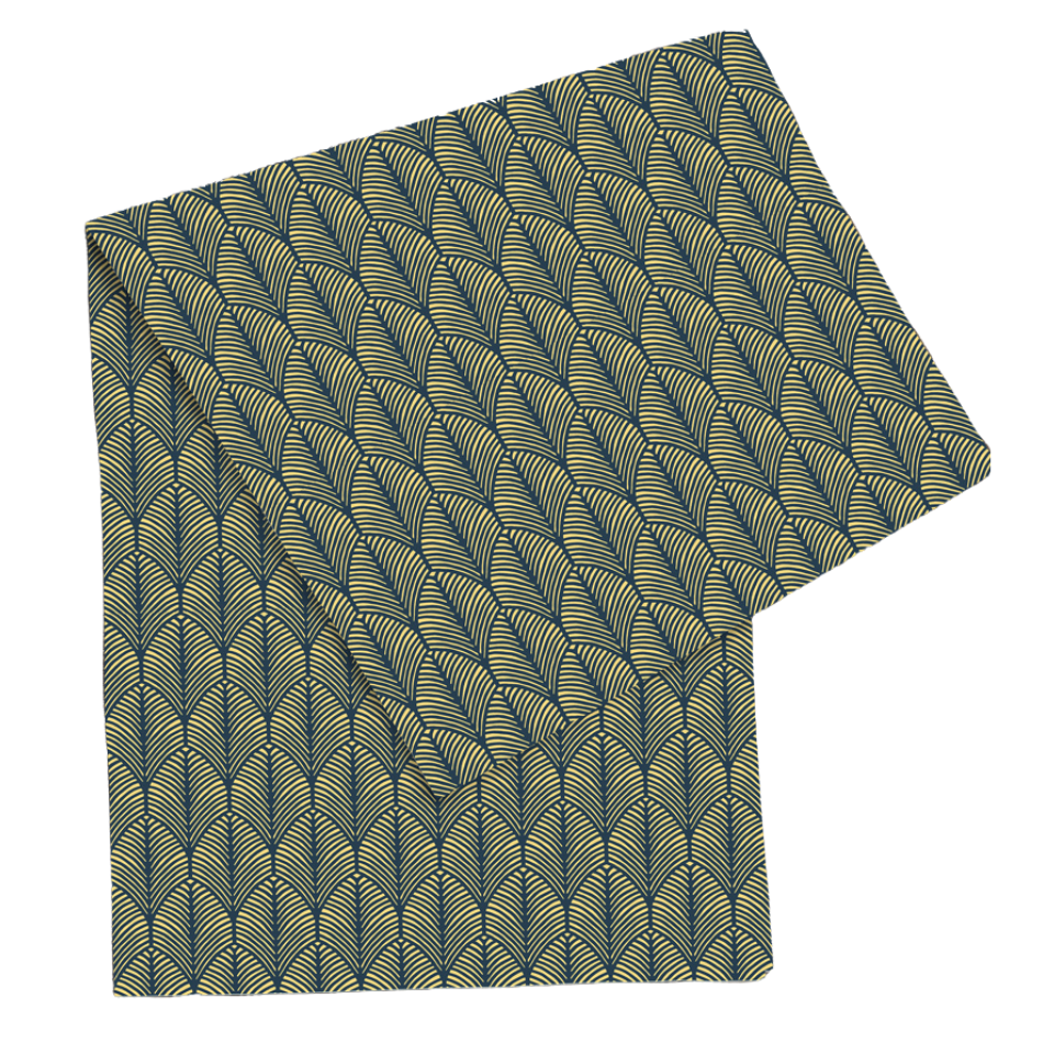 Scale Yellow Table Runner