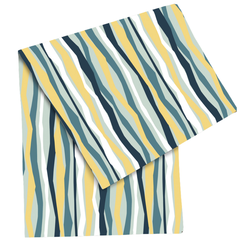 Seagrass Blue Table Runner